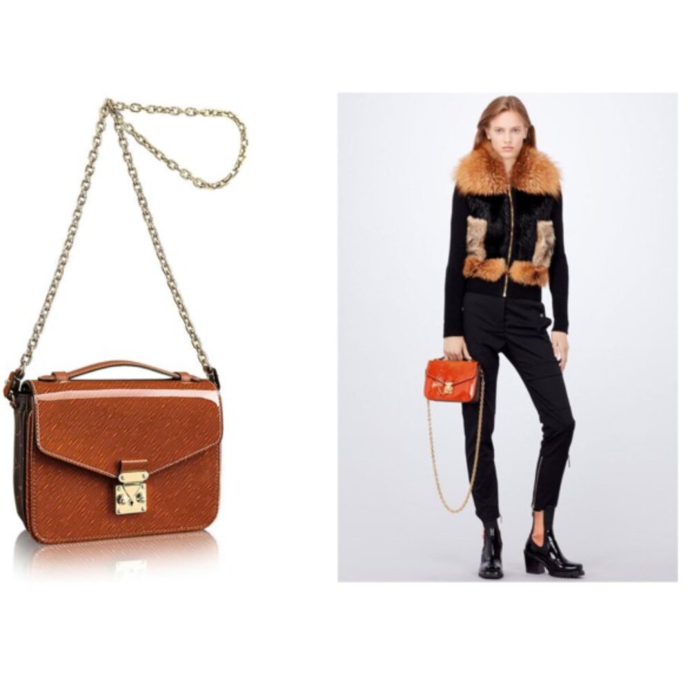 Louis Vuitton Pochette Metis Shiny Leather Reverse Monogram Bag 📦🏃🏻💨⚡🚚